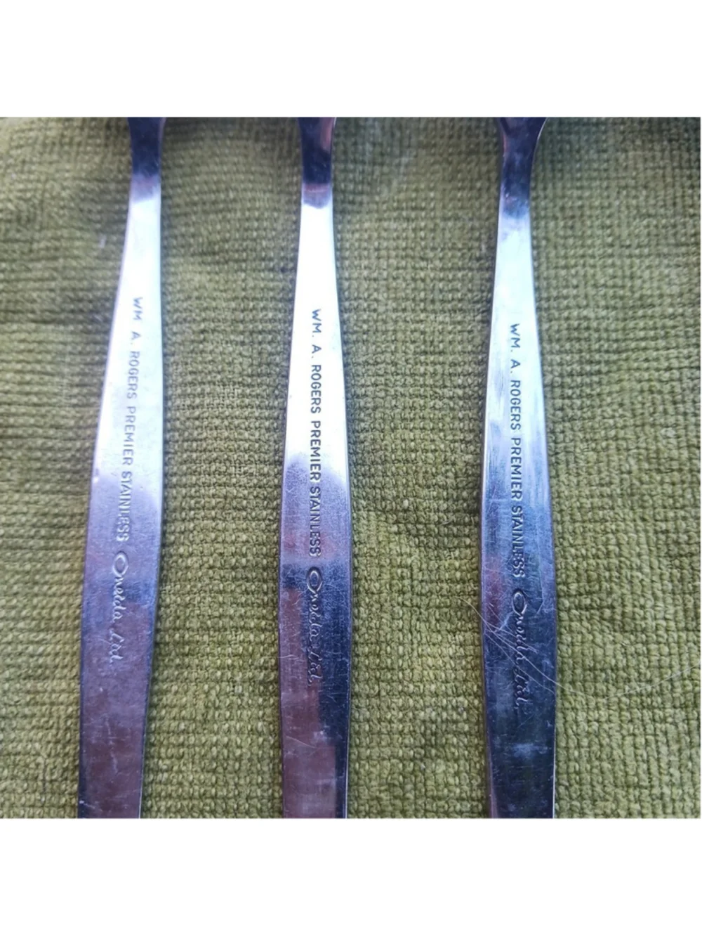 Oneida Wm A Rogers Spatada Forks Set of 4 Stainless Steel